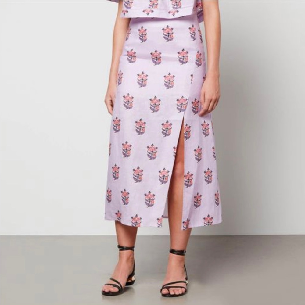 NWT Rhode Latika lavender violet skirt 6